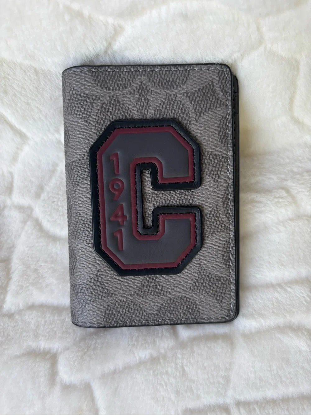 Coach 1941 Id Card Wallet In Signature Canvas With Patches NWOT